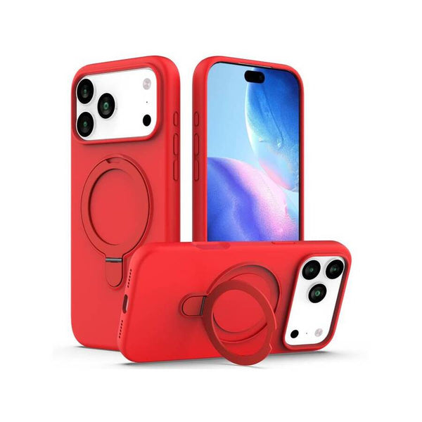 Silicona MagSafe Rojo con Anillo iPhone 17 PRO