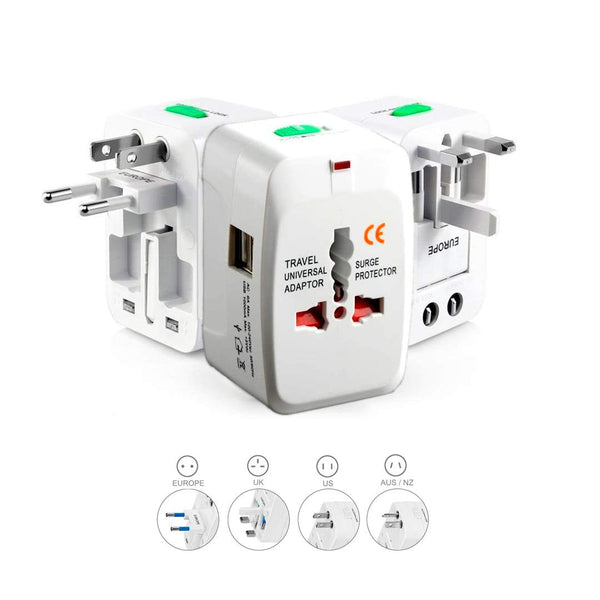 Adaptador de Viaje con 2 USB