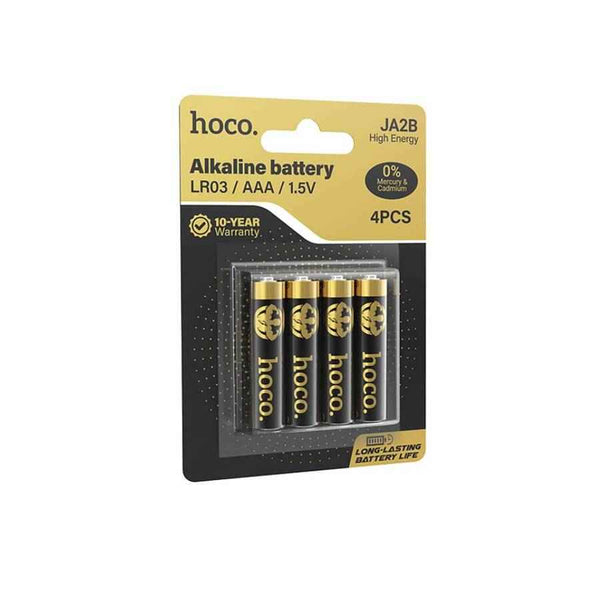 Pilas Alcalinas Triple A LR03 Hoco JA2B - Pack x 4