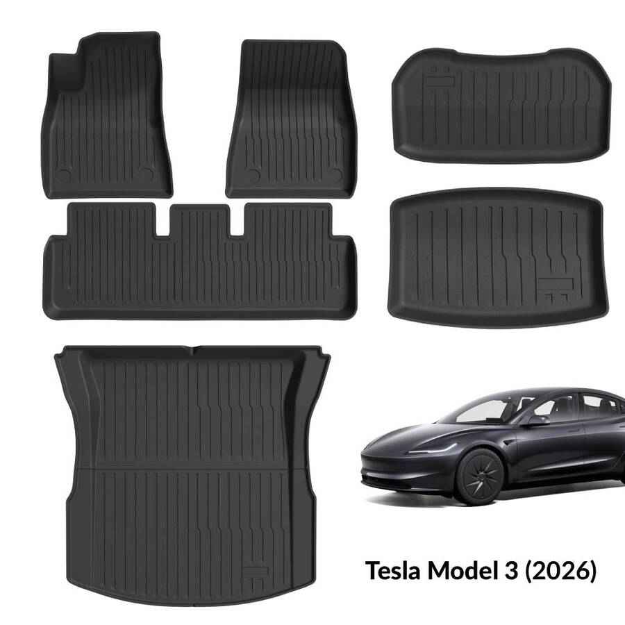 Set de 6 Alfombras para Tesla Model 3 2026