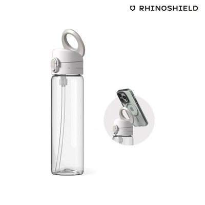Botella AquaStand MagSafe Rhinoshield Tritan 800ml Transp.