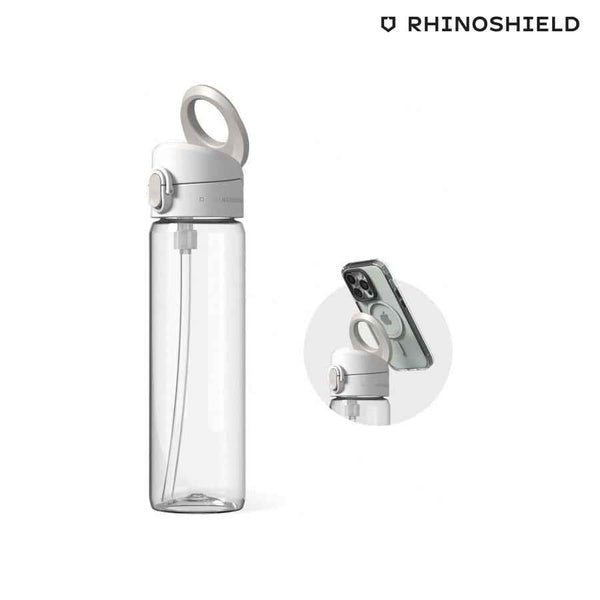 Botella AquaStand MagSafe Rhinoshield Tritan 800ml Transp.