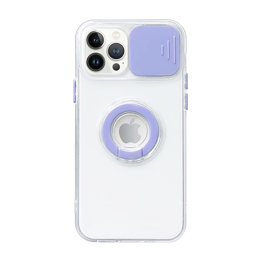 Carcasa Slide Violeta con Anillo - iPhone 11 PRO MAX