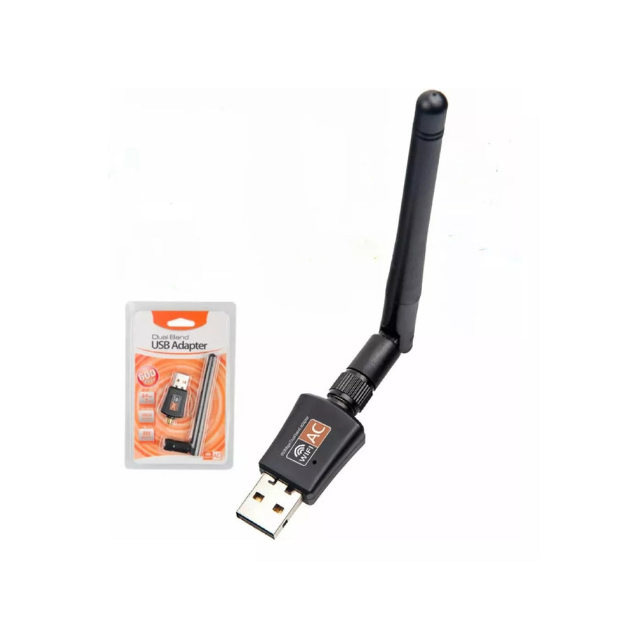 Antena de red WiFi USB 2.4G / 5.8G / 600Mbps