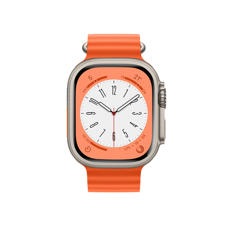 Silicona Ondas Apple Watch 38/40/41 mm Hoco WA12 - Naranja