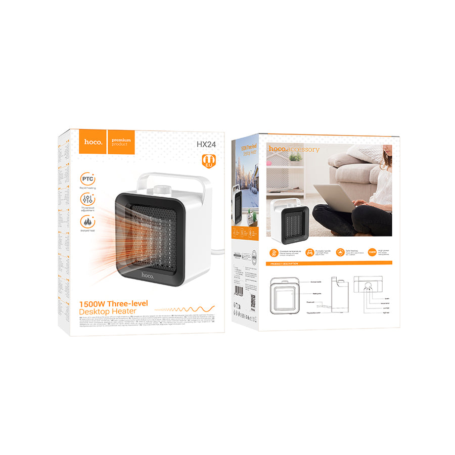 Calefactor de Escritorio 1500W Hoco HX24