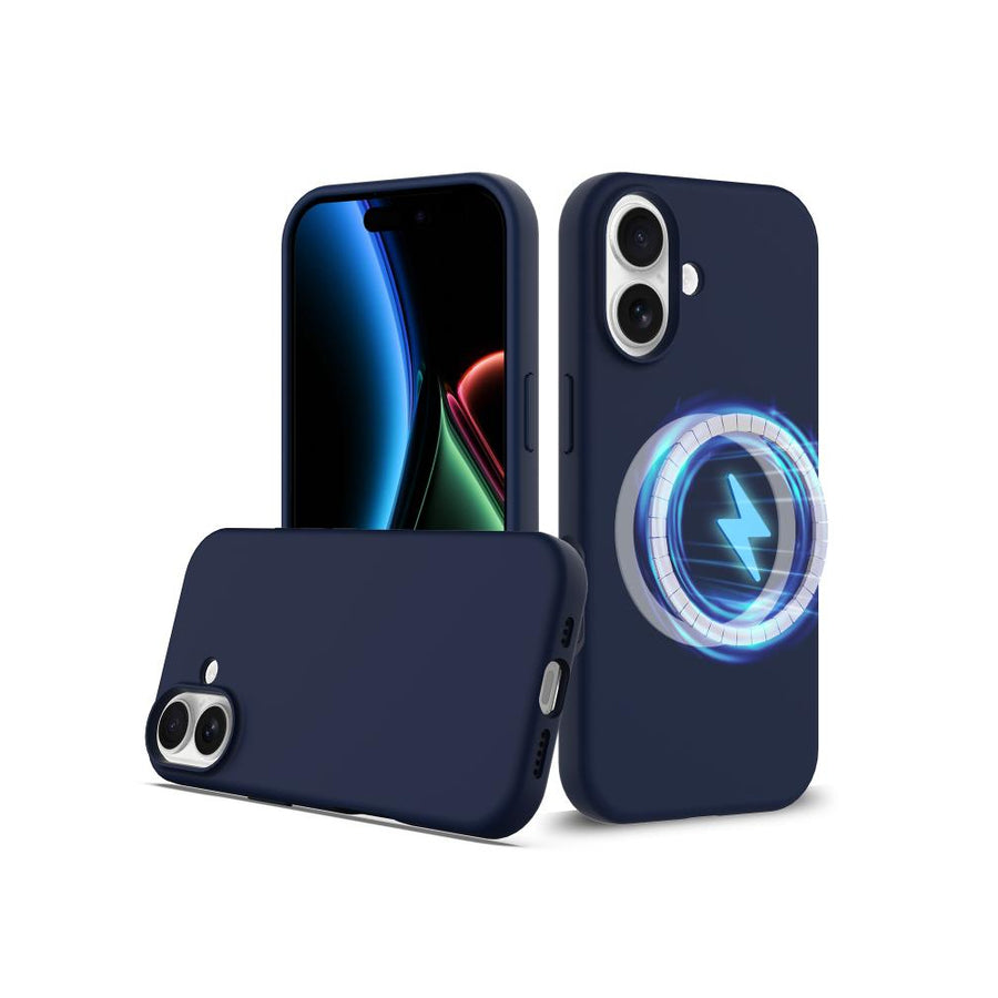 Silicona MagSafe Azul Oscuro iPhone 16