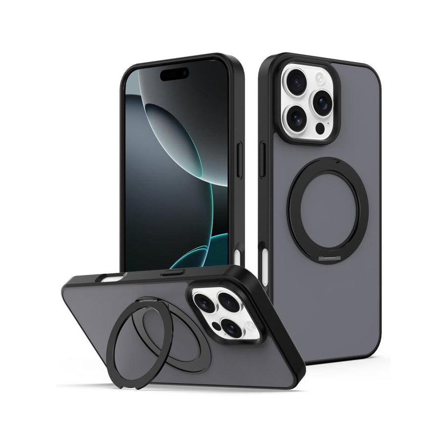 Cover Magsafe Negro con Soporte iPhone 16 PRO MAX