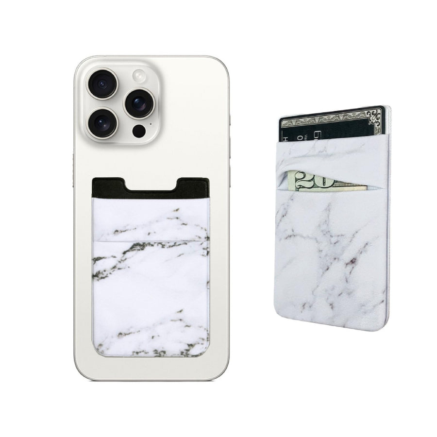 Soporte para Tarjetas Marble Blanco
