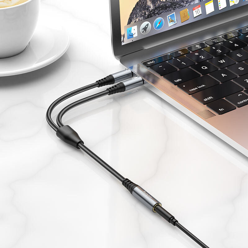 Cable Auxiliar Hembra a 2 Machos Hoco UPA21
