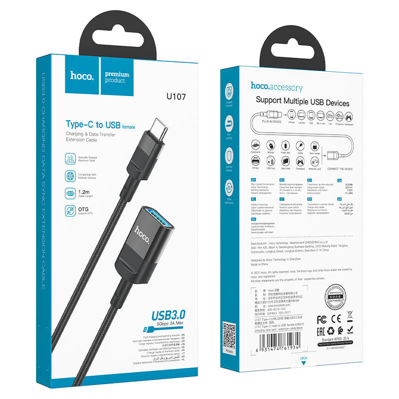 Cable OTG Tipo C Hoco U107
