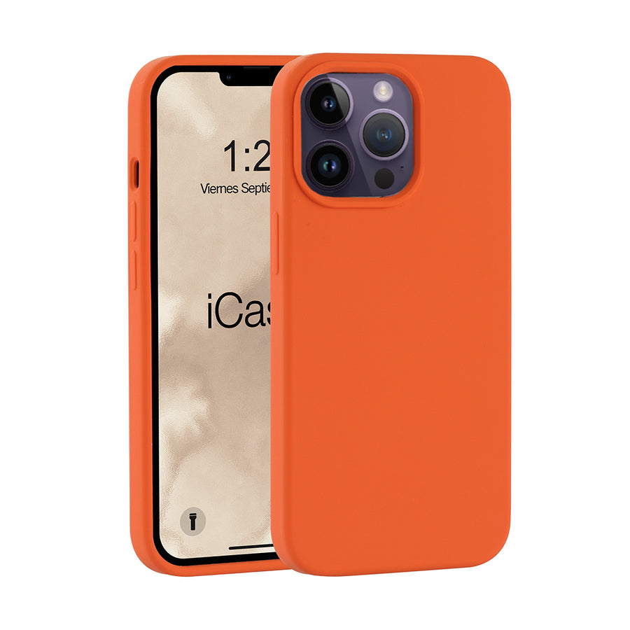 Silicona iCase Naranja - iPhone 14 PRO MAX