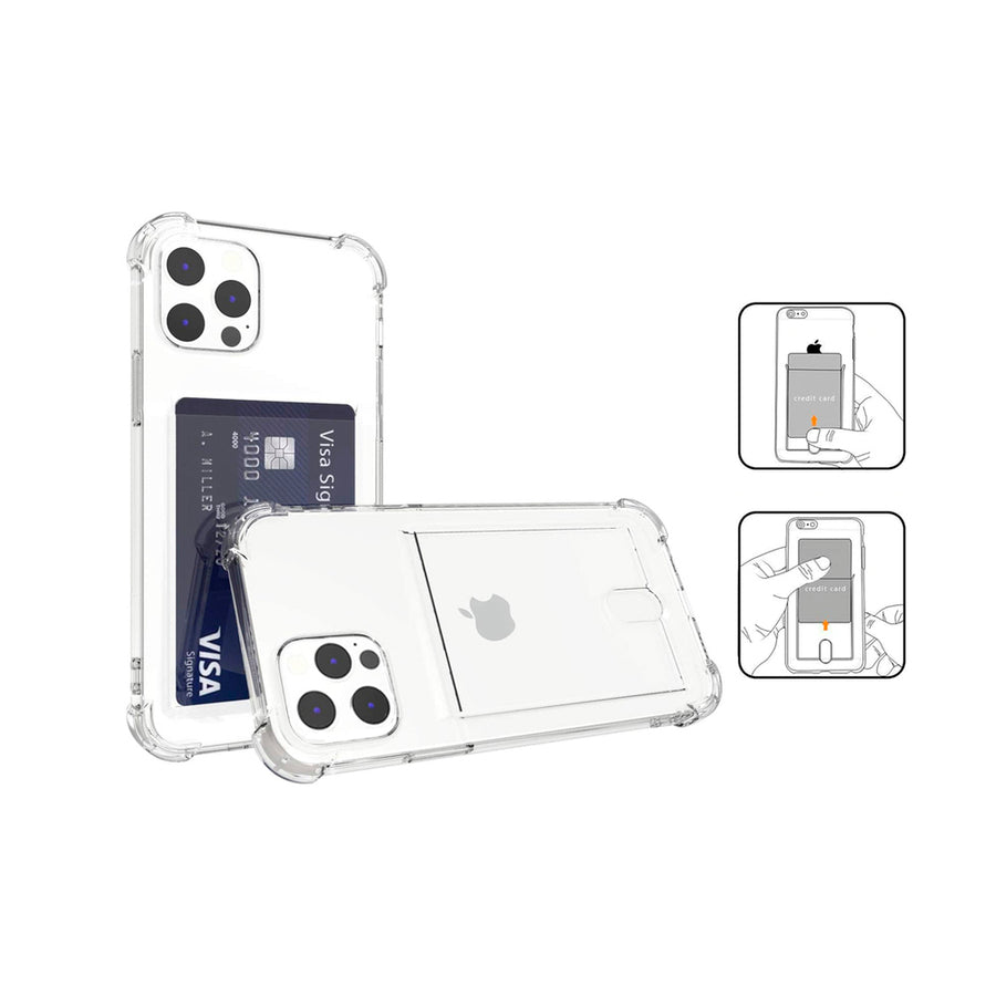 Carcasa Transparente con Porta Tarjetas - iPhone 13 PRO MAX