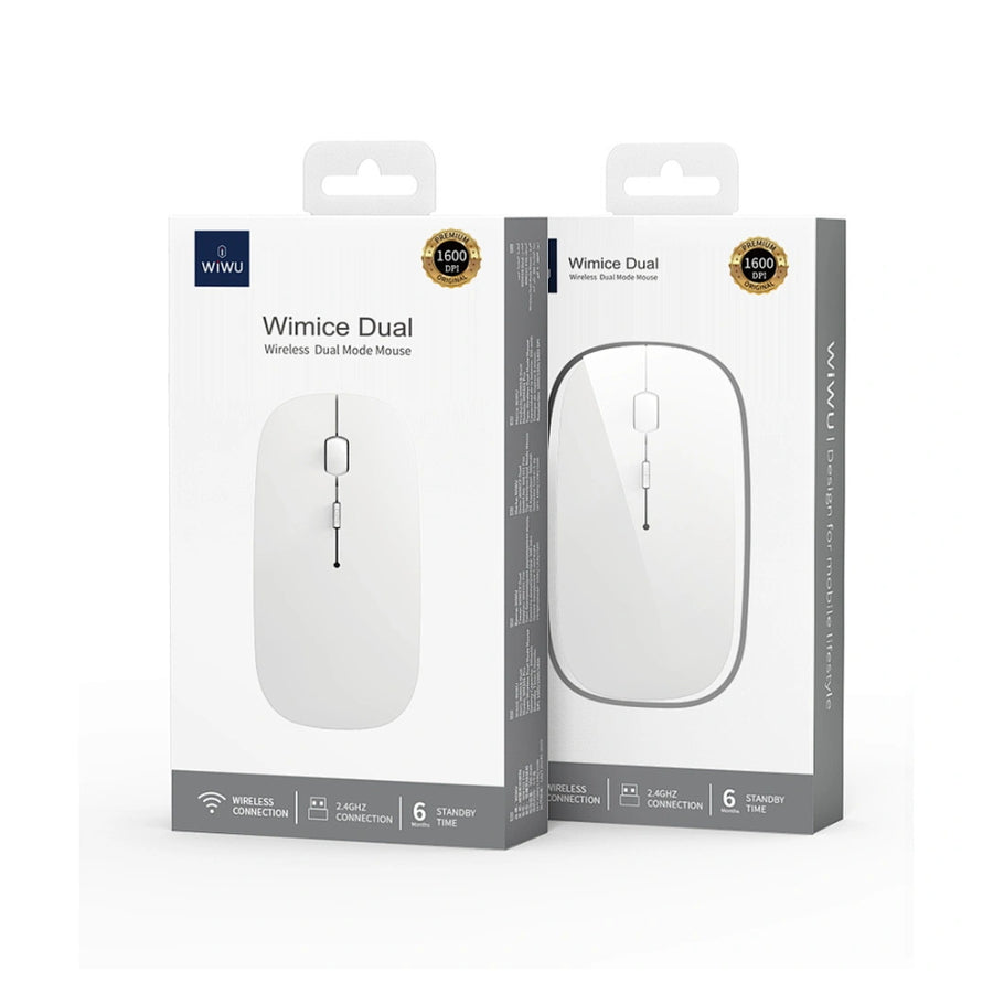 Mouse Bluetooth Dual Mode WiWu WM101 Pro Blanco