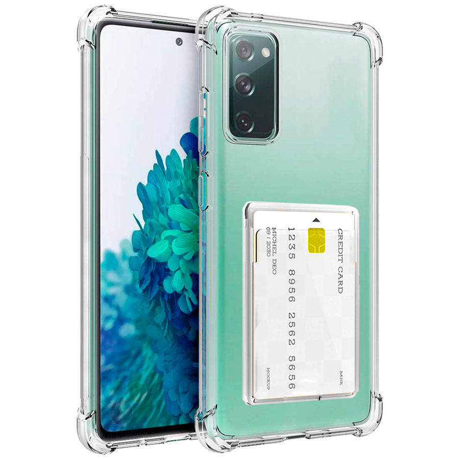Carcasa Transparente con Porta Tarjetas - Samsung S20 FE