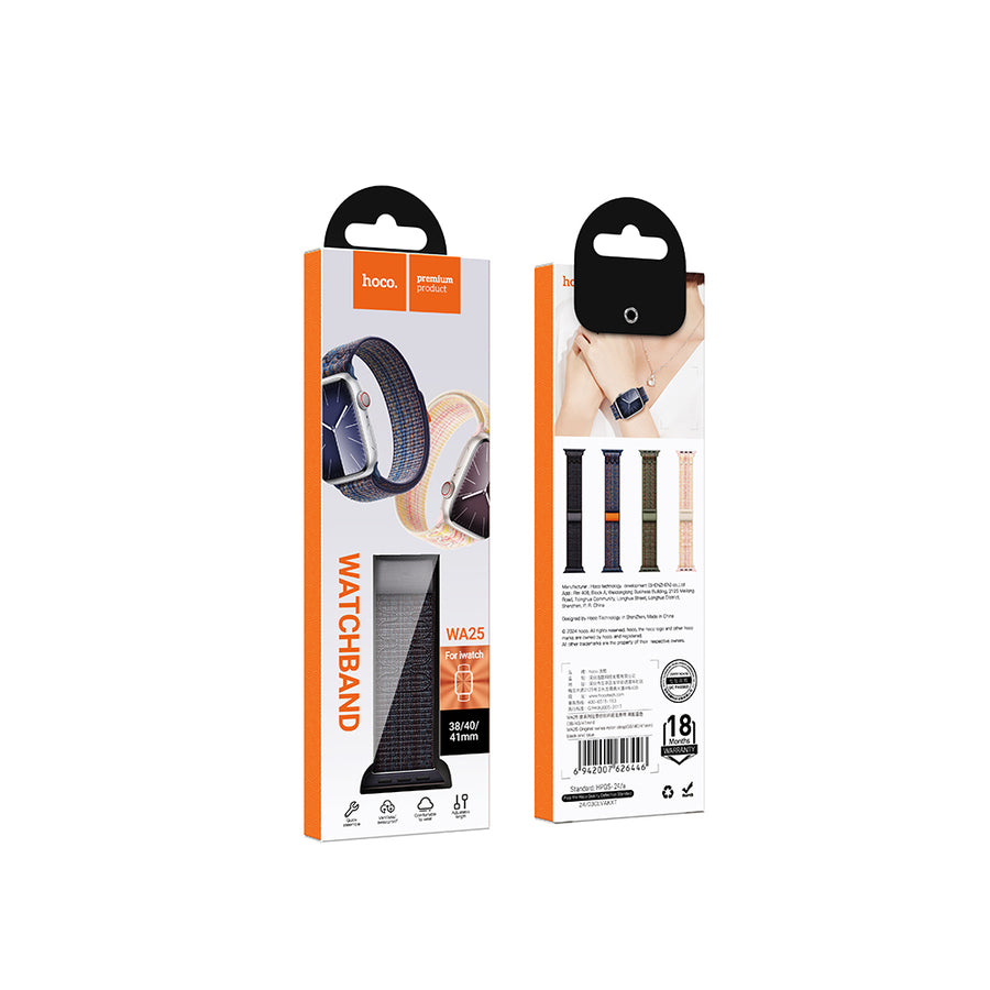 Velcro Watch 42/44/45/49 Hoco WA25 Azul / Negro