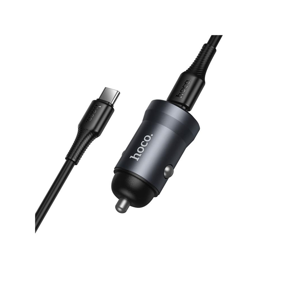 Pack Cargador Auto USB-C a USB-C PD30W Hoco Z62A