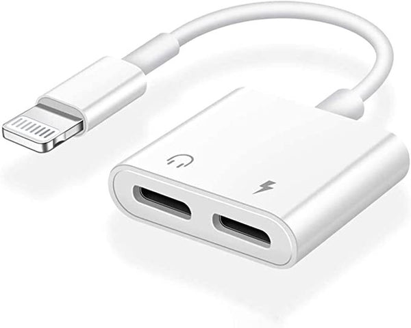 Adaptador LIGHTNING Carga + Auricular Compatible
