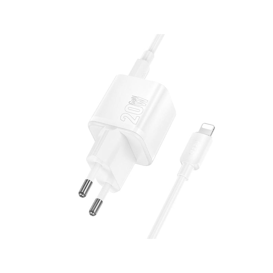 Pack Cargador de Pared USB-C a Lightning PD20W Hoco N65