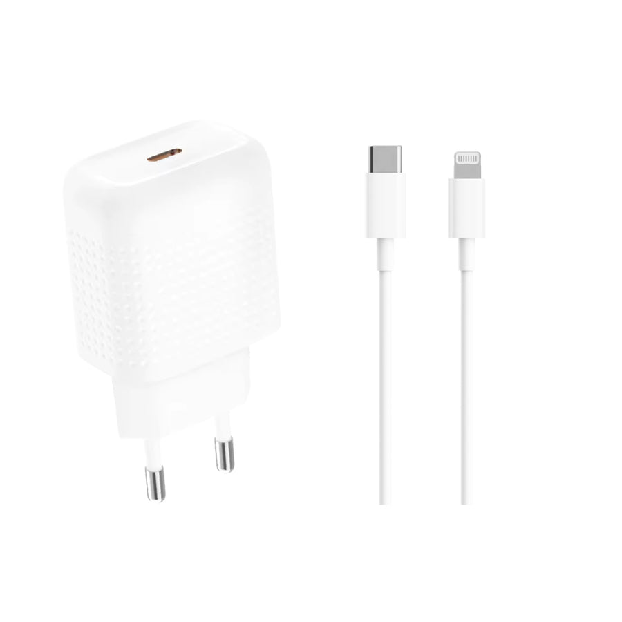 Pack Cargador Pared Lightning PD 20W Hoguo E10S-I