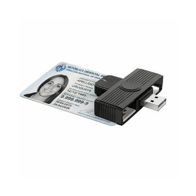 Lector de cédula Chip Firma Digital Trámites DGI BPS USB 2.0