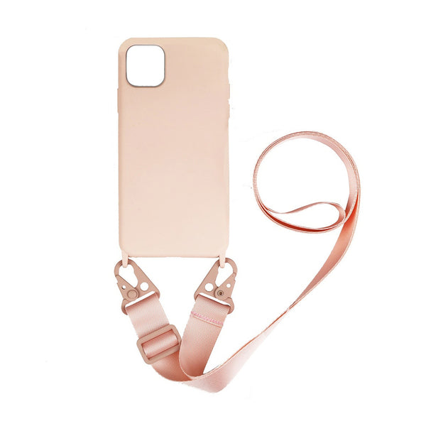 Silicona iCase Rosado con Correa - iPhone 11 PRO