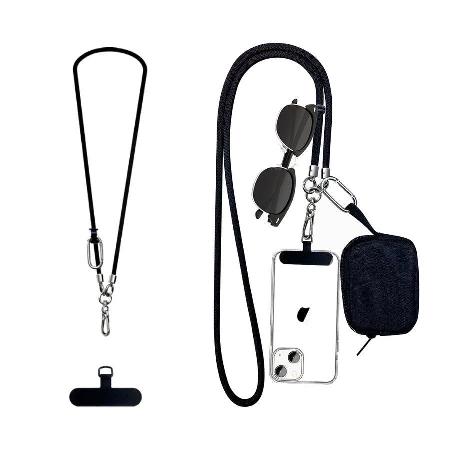 Colgante Strap Cuerda Negro