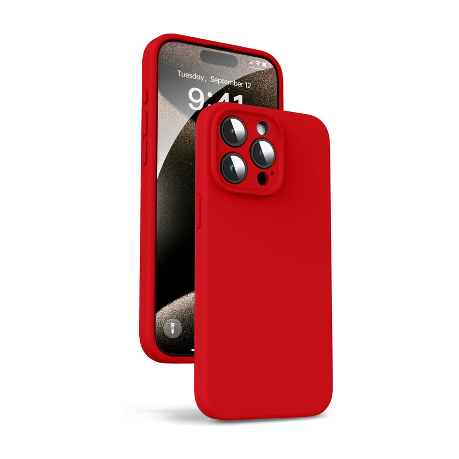 Silicona iCase Rojo Candy - iPhone 14 PRO MAX