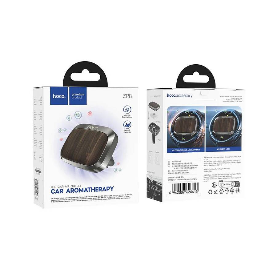 Aromatizador para rejilla ventilación auto Hoco ZP8