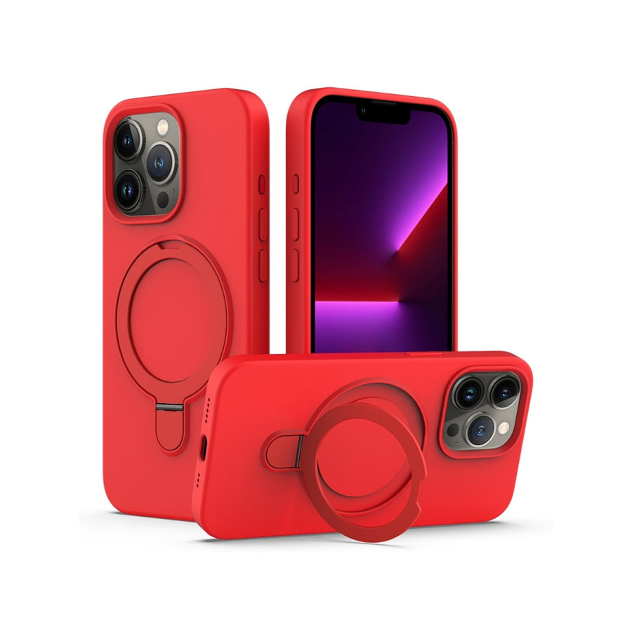 Silicona MagSafe Rojo con Anillo iPhone 16 PRO MAX