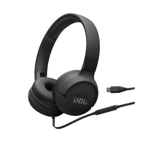 Auriculares JBL TUNE 520C con cable USB-C Negro