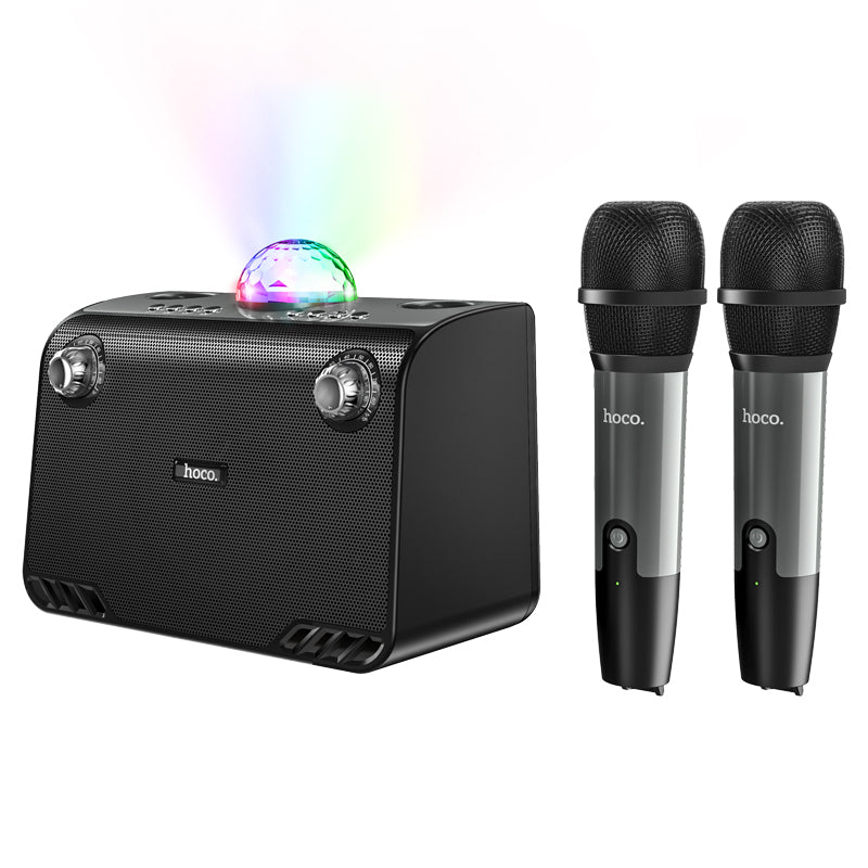 Karaoke con Doble Micrófono Inalámbrico Hoco BS41 Plus