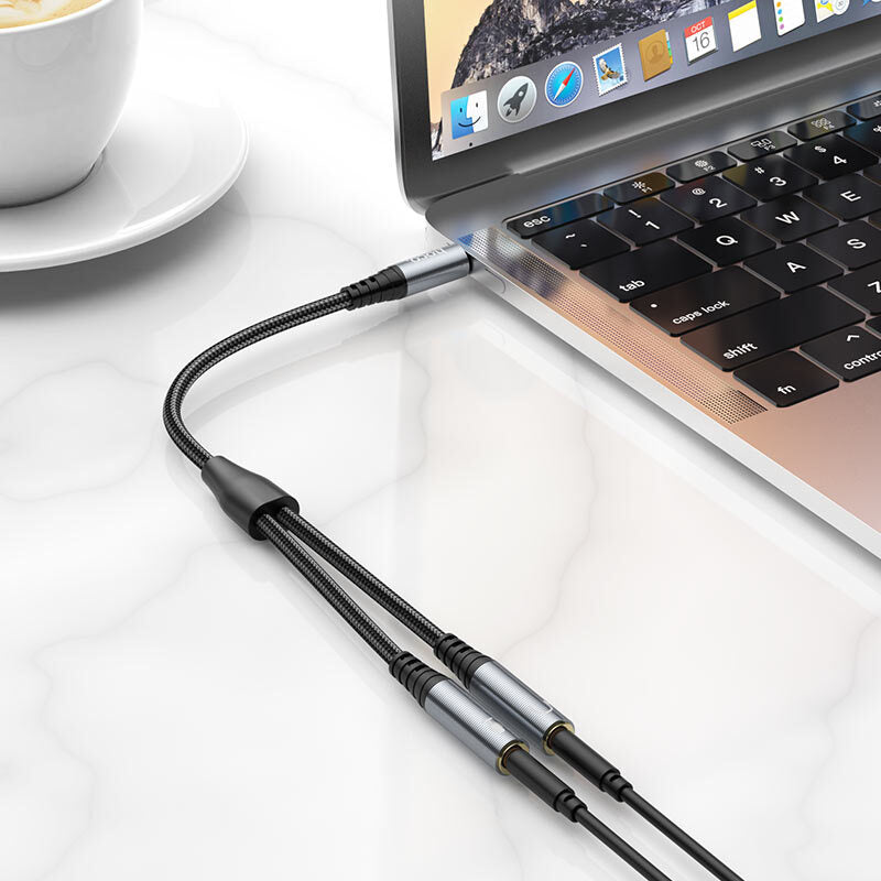 Cable Auxiliar Macho a 2 Hembras Hoco UPA21