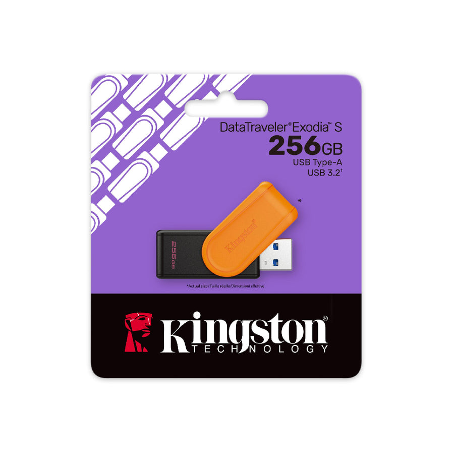 Pendrive 256 GB 3.2 Data Traveler Exodia S Naranja