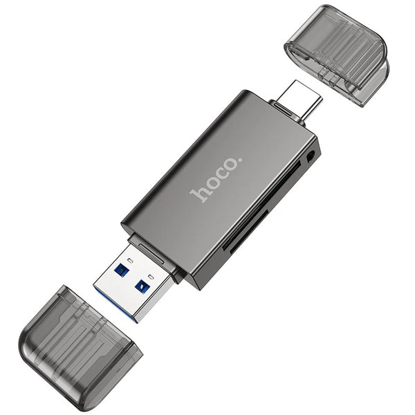 Lector USB-C 3.0 de SD Card + TF Card Hoco HB39
