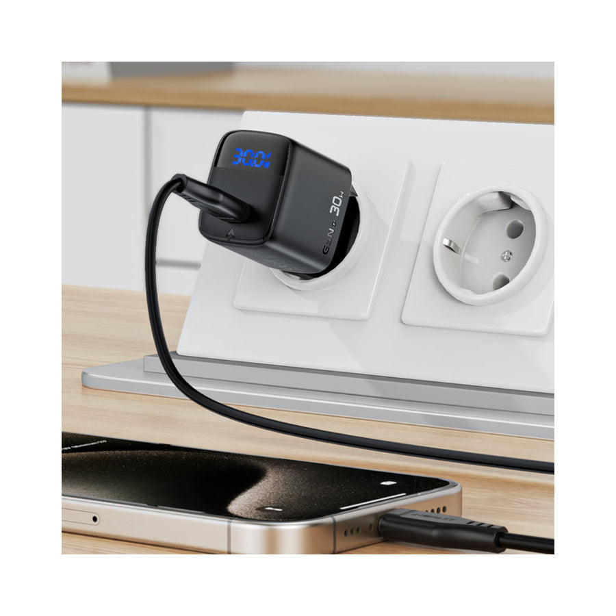 Pack Cargador de Pared USB-C a USB-C 30W Acefast A115