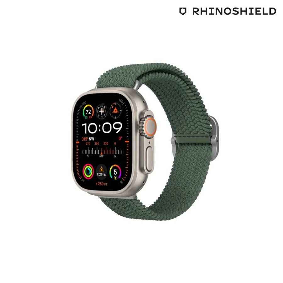 Malla Tela Rhinoshield Apple Watch 42/44/45/49 mm Verde