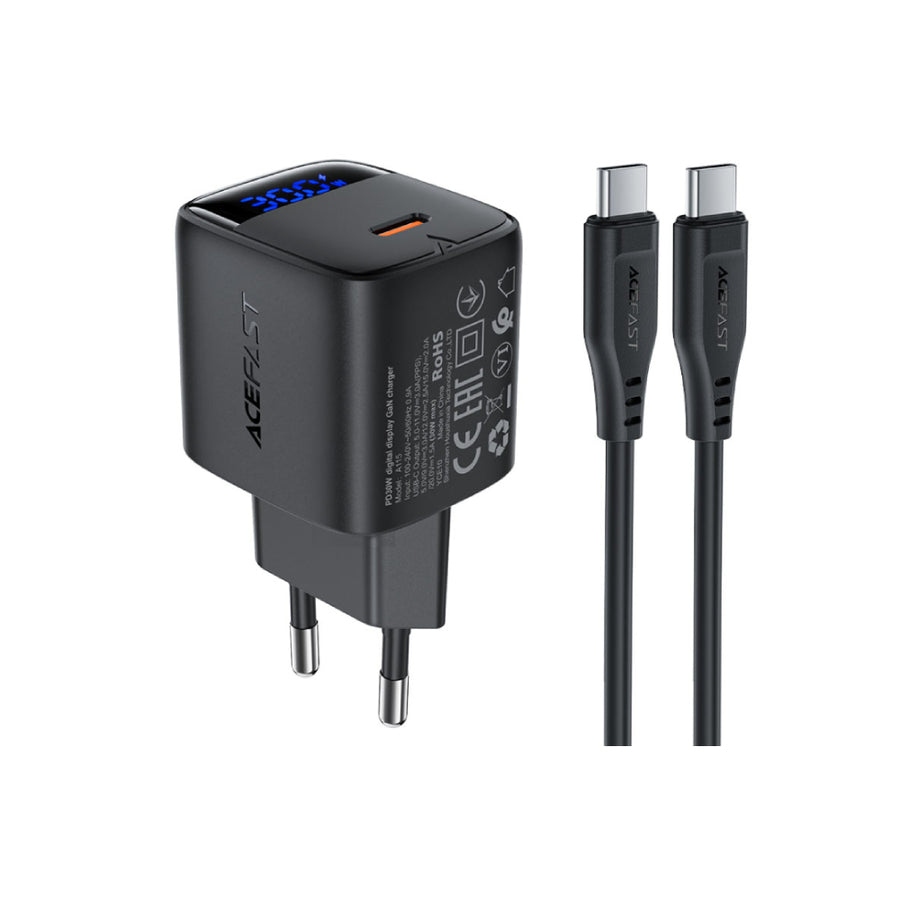 Pack Cargador de Pared USB-C a USB-C 30W Acefast A115