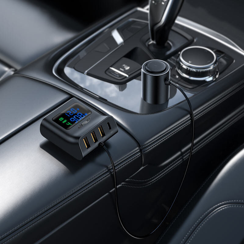 Hub de Carga para Auto USB-C + USB-A Acefast B8