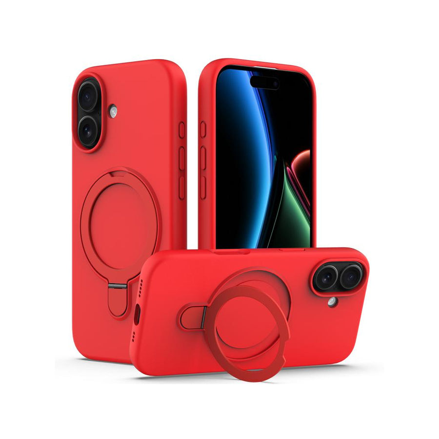 Silicona MagSafe Rojo con Anillo iPhone 16