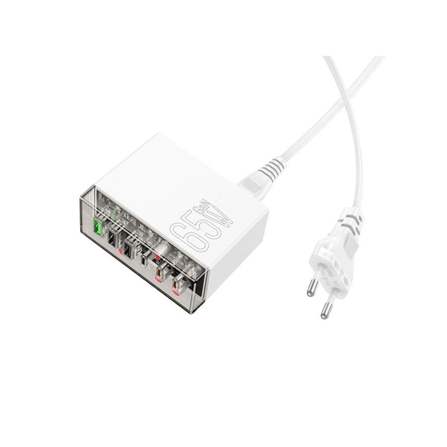 Cargador con 6 Puertos 65W Hoco N36