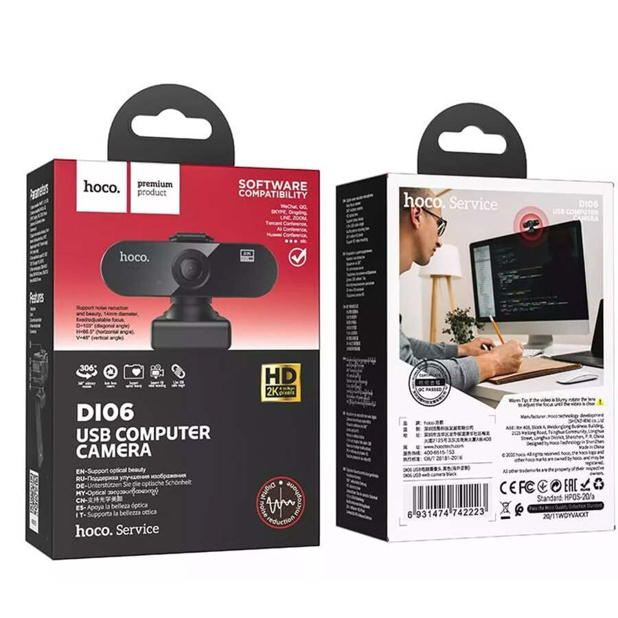 Camara Web HD 2K Hoco DI06