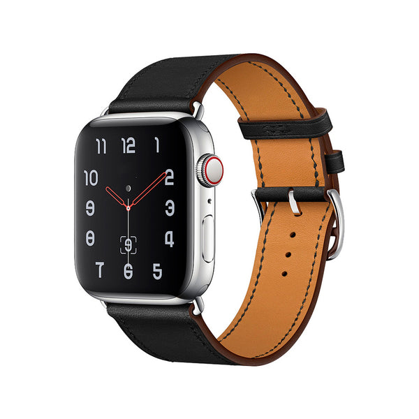 Malla Simil Cuero Apple Watch 38/40/41 mm - Negro