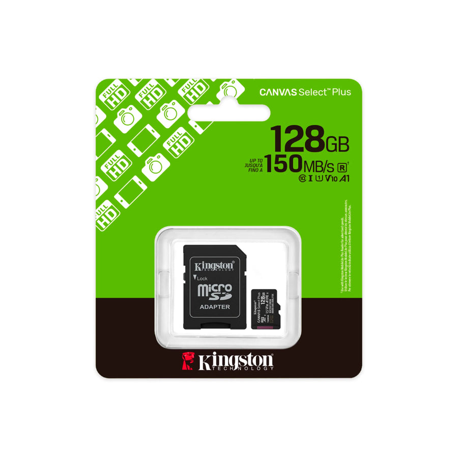 Memoria MicroSD Select 128 GB Kingston Clase 10 150MB/s R
