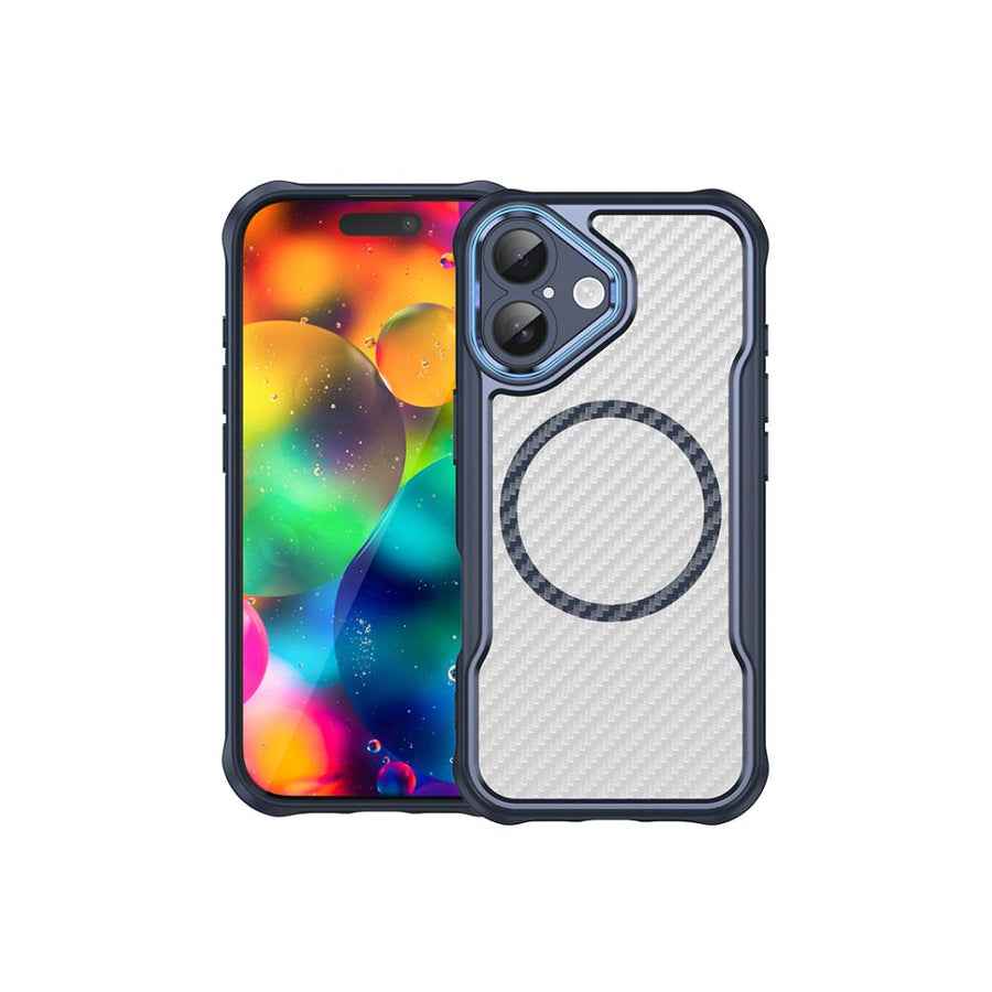 Cover Carbono Azul iPhone 17