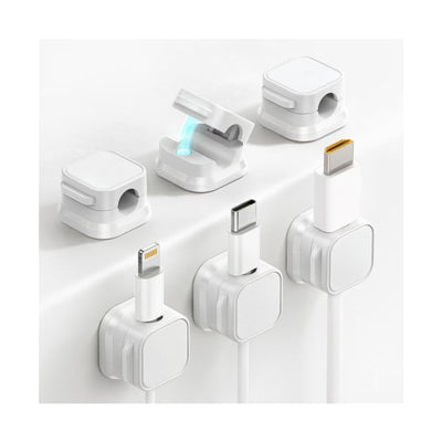 Organizador de cable Adhesivo Blanco