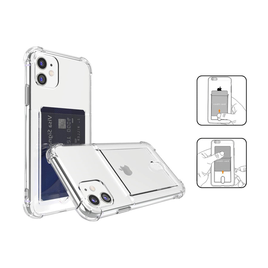Carcasa Transparente con Porta Tarjetas - iPhone 12