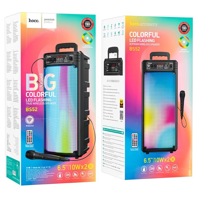 Parlante Inalámbrico Karaoke Hoco BS52 Billowing