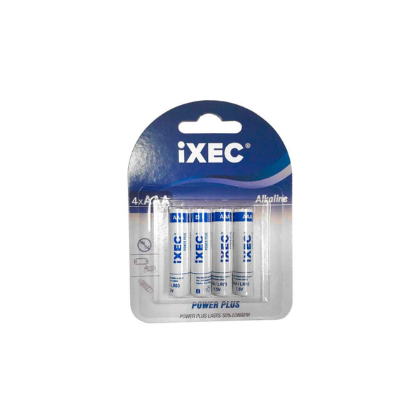 Pilas iXec Alcalinas Triple A - Pack x 4