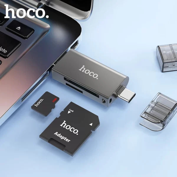 Lector USB-C 3.0 de SD Card + TF Card Hoco HB39